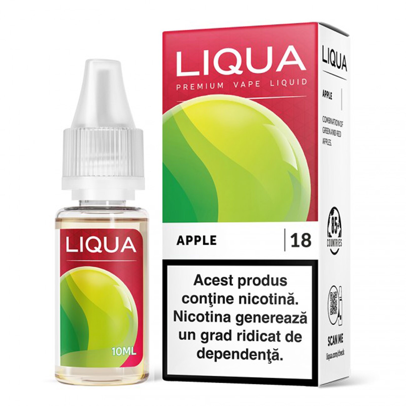 Lichid pentru Tigara Electronica Liqua Elements, 10ml, Apple, 18mg