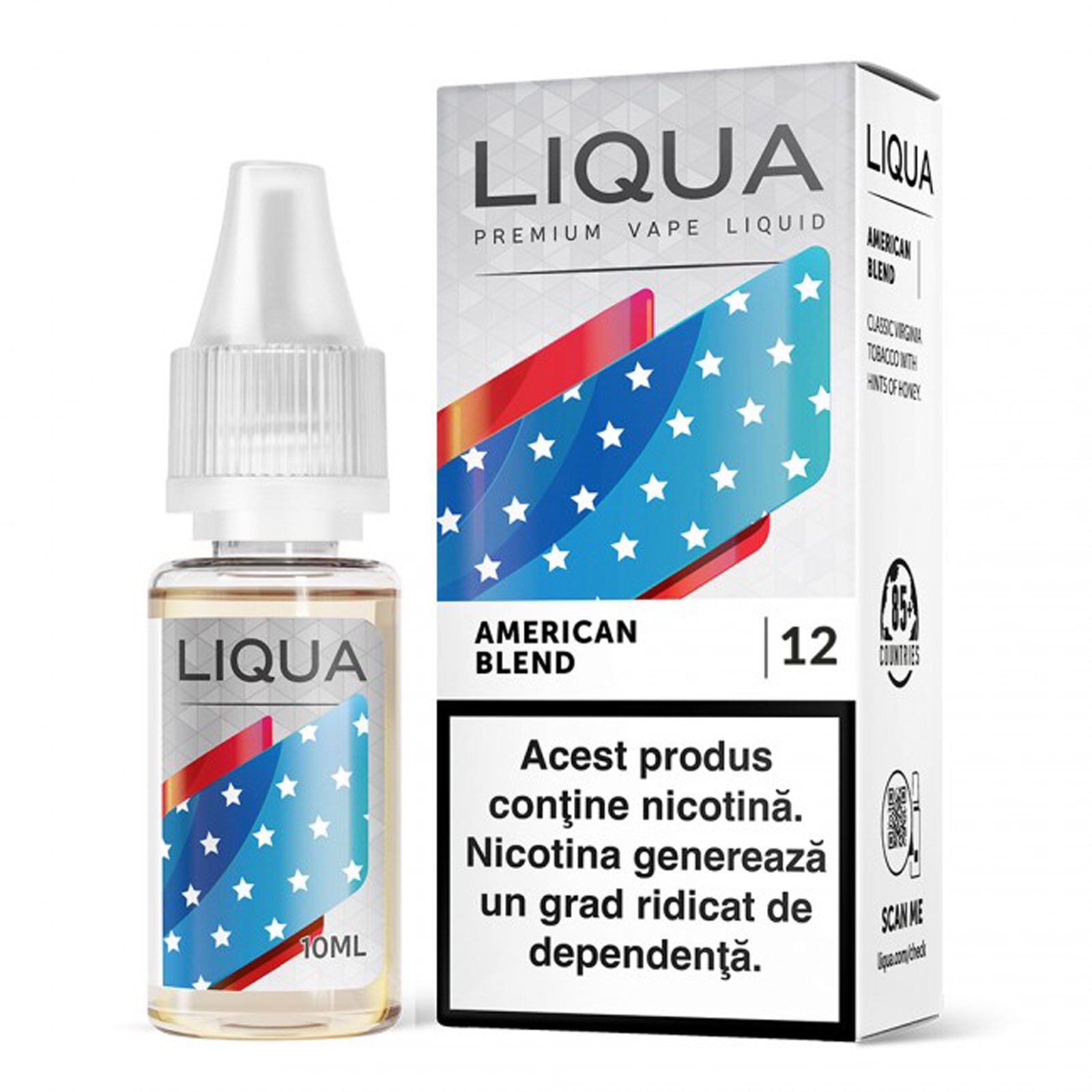 Lichid pentru Tigara Electronica Liqua Elements, 10ml, American Blend, 12mg