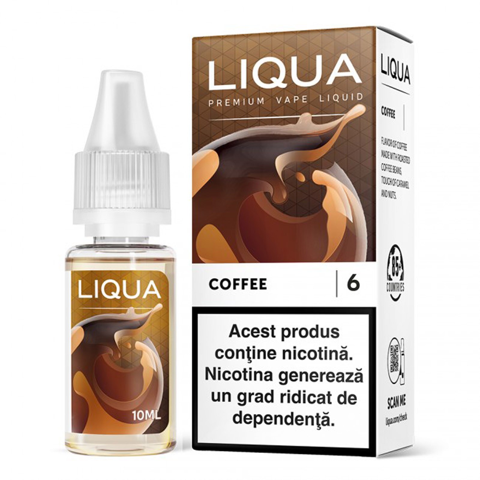 Lichid pentru Tigara Electronica Liqua Elements, 10ml, Coffee, 6mg