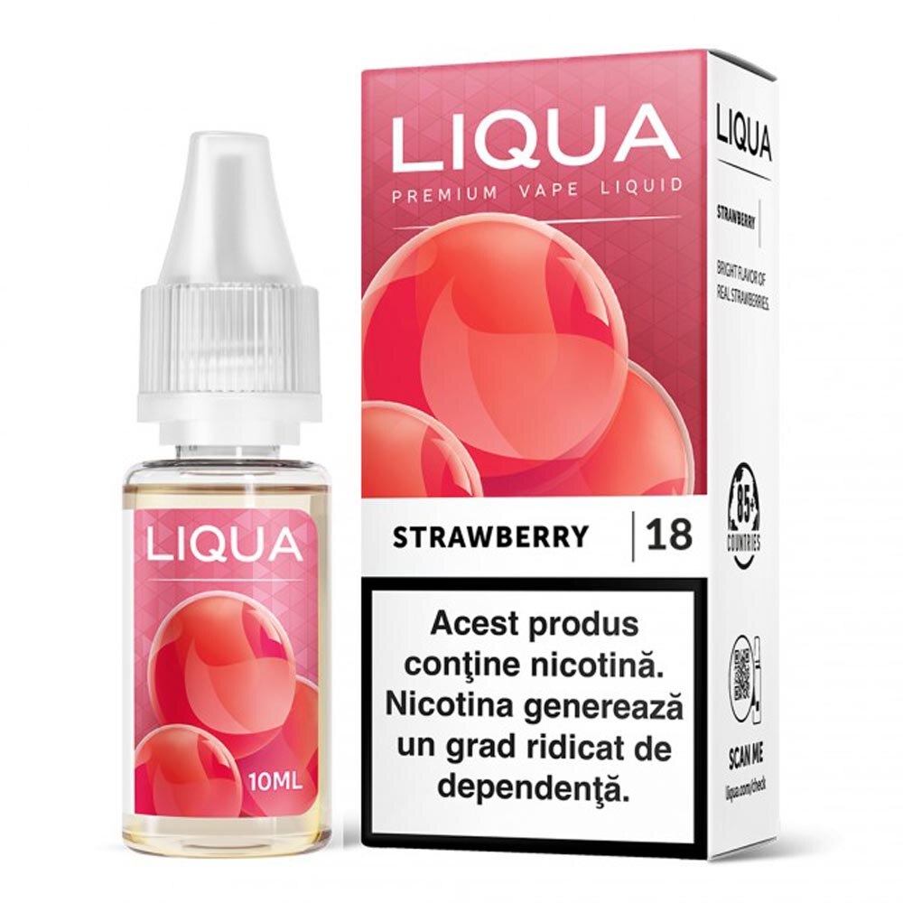 Lichid pentru Tigara Electronica Liqua Elements, 10ml, Strawberry, 18mg