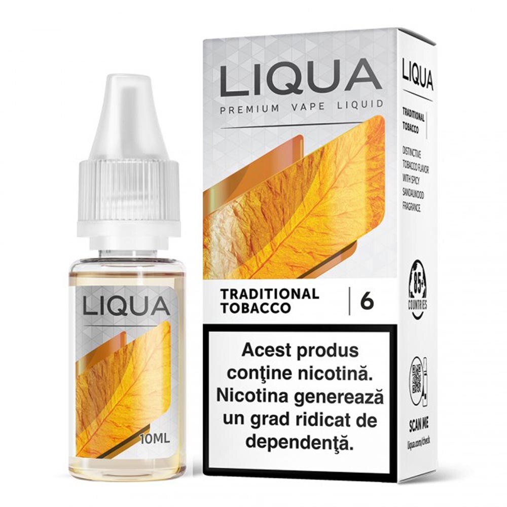 Lichid pentru Tigara Electronica Liqua Elements, 10ml, Traditional Tobacco, 6mg