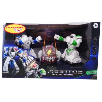 Set Doi Roboti Luptatori, Salamandra Kids, cu Telecomanda, +3ani, Multicolor Set Doi Roboti Luptatori, Salamandra Kids, cu Telecomanda, +3ani, Multicolor