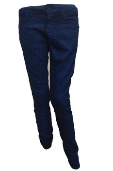 Pantaloni, Bershka, Albastru marin Pantaloni, Bershka, Albastru marin