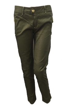 Pantaloni, Bershka 5260043, Verde Pantaloni, Bershka 5260043, Verde