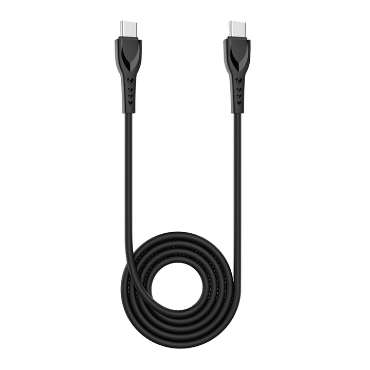 Cablu de date sau incarcare universal Tip C- Tip C elSales ELS-CA51, lungime 1 metru, cauciucat, negru