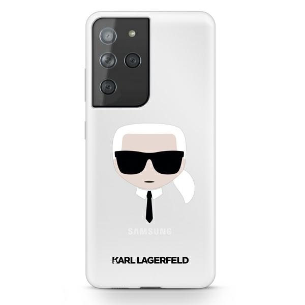 Husa compatibila cu Samsung Galaxy S21 Ultra Karl Lagerfeld Karl`s Head Transparenta