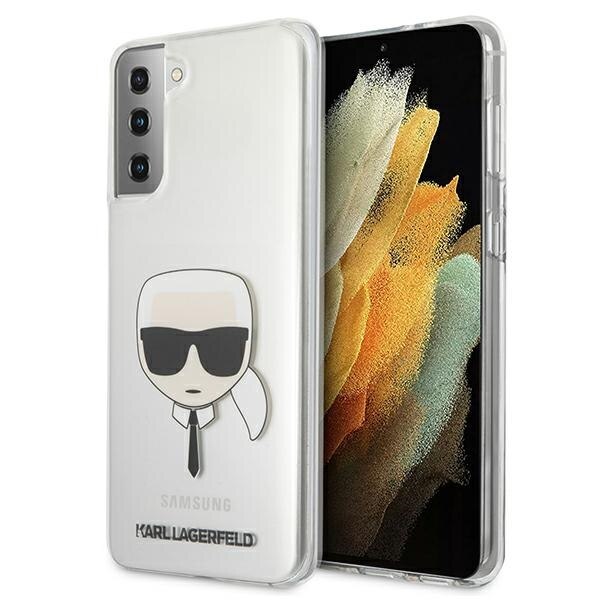 Husa compatibila cu Samsung Galaxy S21 Plus Karl Lagerfeld Karl`s Head Transparenta