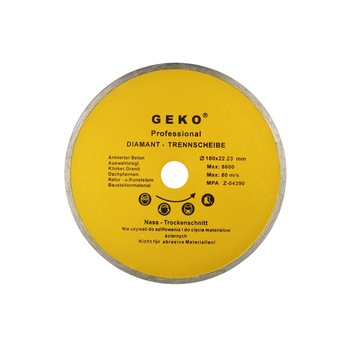 Disc diamantat cu profil continuu 180x8x22mm, Geko G00243 Disc diamantat cu profil continuu 180x8x22mm, Geko G00243