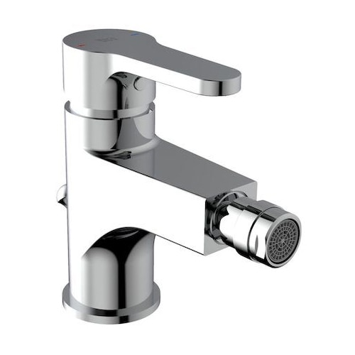 Baterie bideu Roca Arola, ventil inclus, cartus ceramic, racorduri incluse