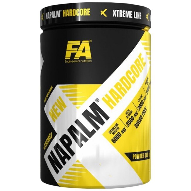 Supliment alimentar FA Nutrition Xtreme Napalm Hardcore, Fructe exotice, 540 gr