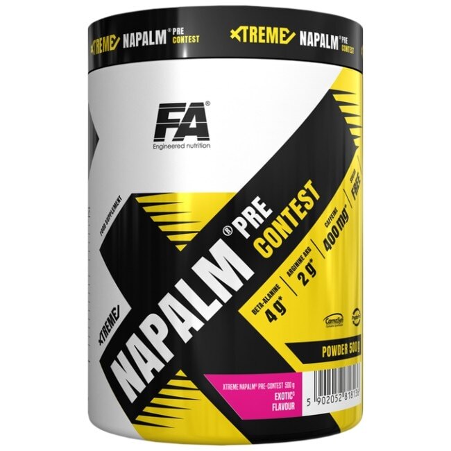 Supliment alimentar FA Nutrition Xtreme NAPALM Pre-Contest, Cirese si Mar, 500 gr