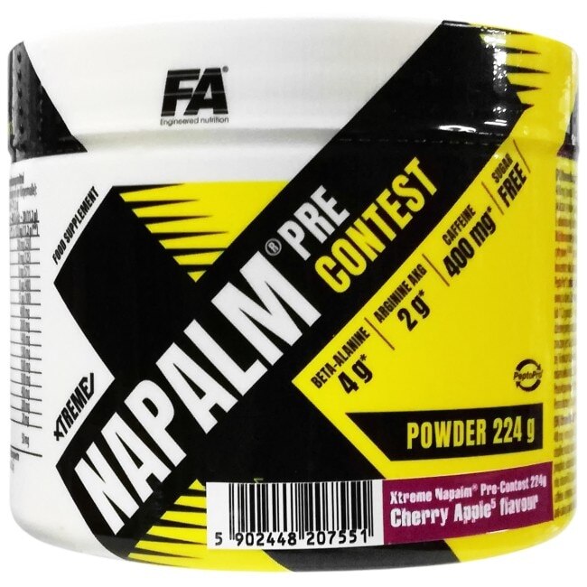Supliment alimentar FA Nutrition Xtreme NAPALM Pre-Contest, Coacaze, 224 gr