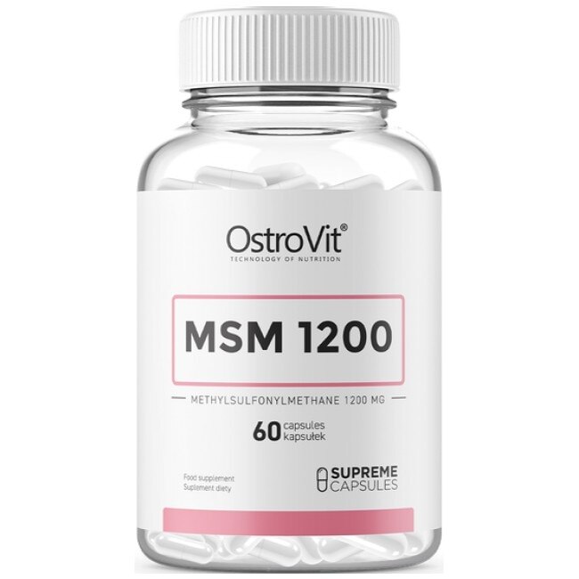 Supliment alimentar OstroVit MSM 1200 mg, 60 Capsule