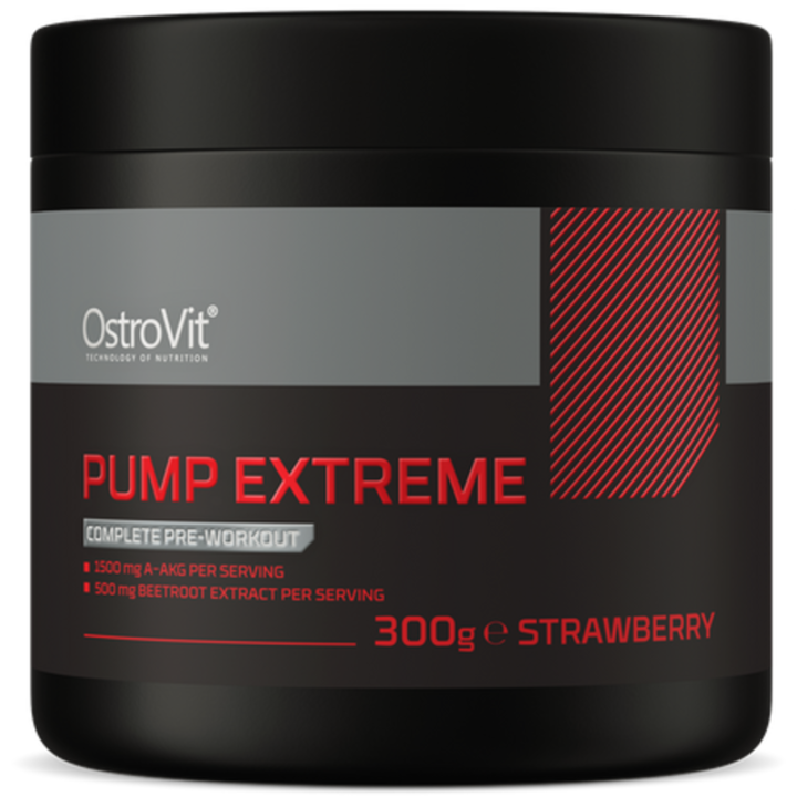 Supliment alimentar OstroVit Pump Extreme / Pre-Workout, Strawberry 300 gr