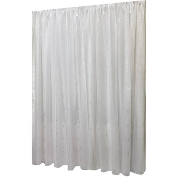 Perdea alba brodata cu picaturi de ploaie albe 200x245cm , cu rejansa by Liz Line - RD1752 Perdea alba brodata cu picaturi de ploaie albe 200x245cm , cu rejansa by Liz Line - RD1752