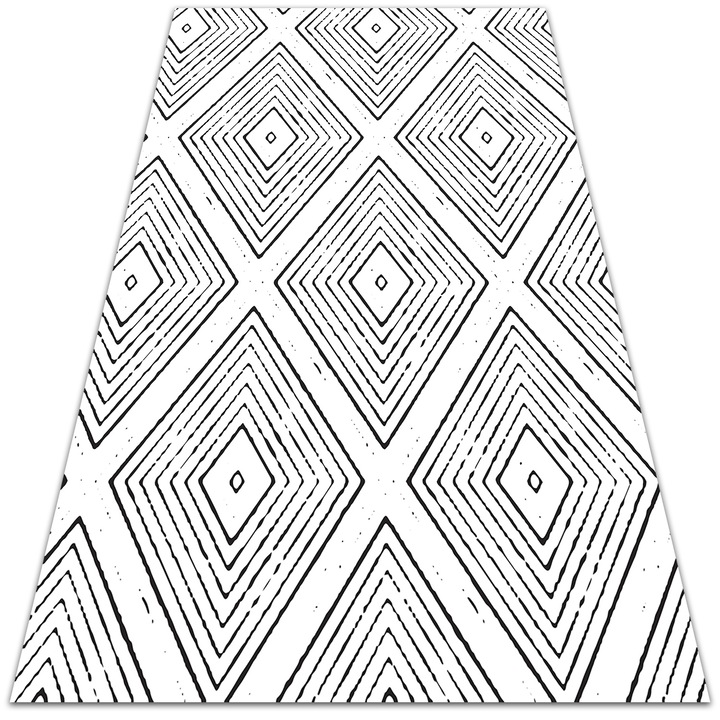 Covor PVC. Tulup. Vinil. Diamante Geometrice. Gri. 150x225 cm. 010260370060000019332