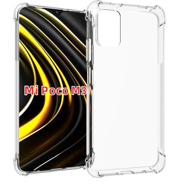Husa compatibila cu Xiaomi Poco M3 / Redmi 9T TPU Anti Shock Transparenta
