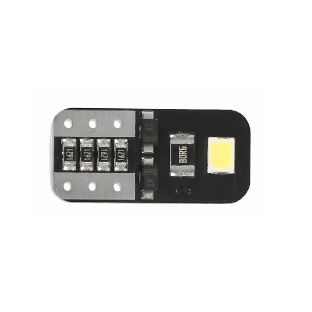 Bec Led T10 Flexzon, 2 SMD, W5W, Canbus, 12V, Pentru Pozitie, Plafoniere, Portbagaj, Lumina Alb 6000k