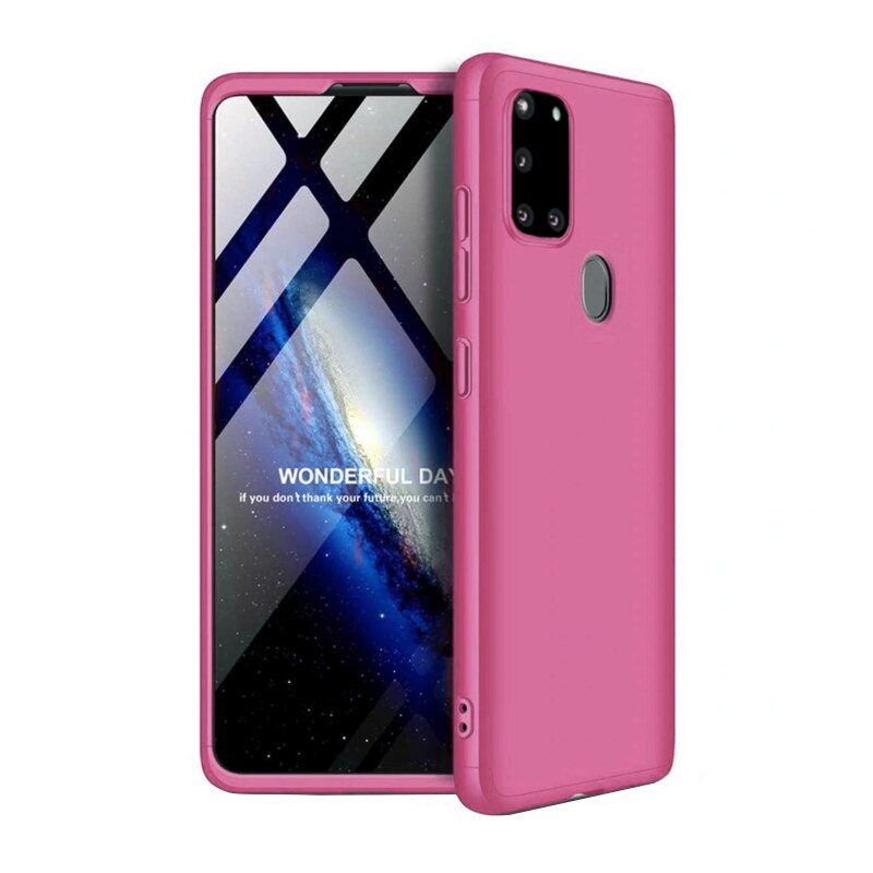 Husa 360 pentru Samsung Galaxy A21S Rose Gold