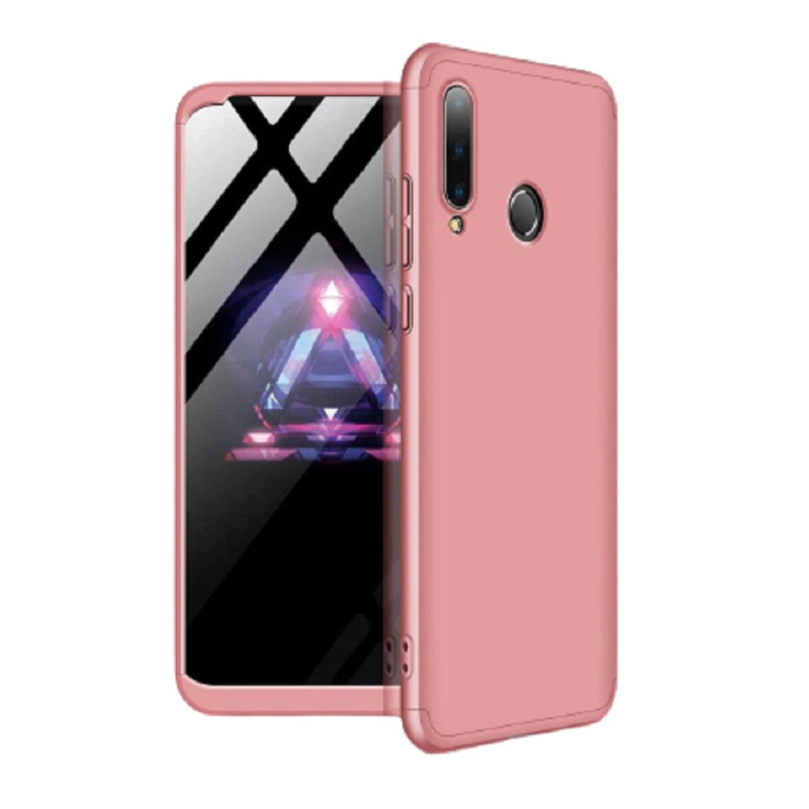 Husa 360 pentru Huawei Y6P Rose Gold