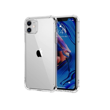 Husa slim transparenta compatibila cu Apple iPhone 11, antisoc, colturi intarite, silicon antialunecare Husa slim transparenta compatibila cu Apple iPhone 11, antisoc, colturi intarite, silicon antialunecare