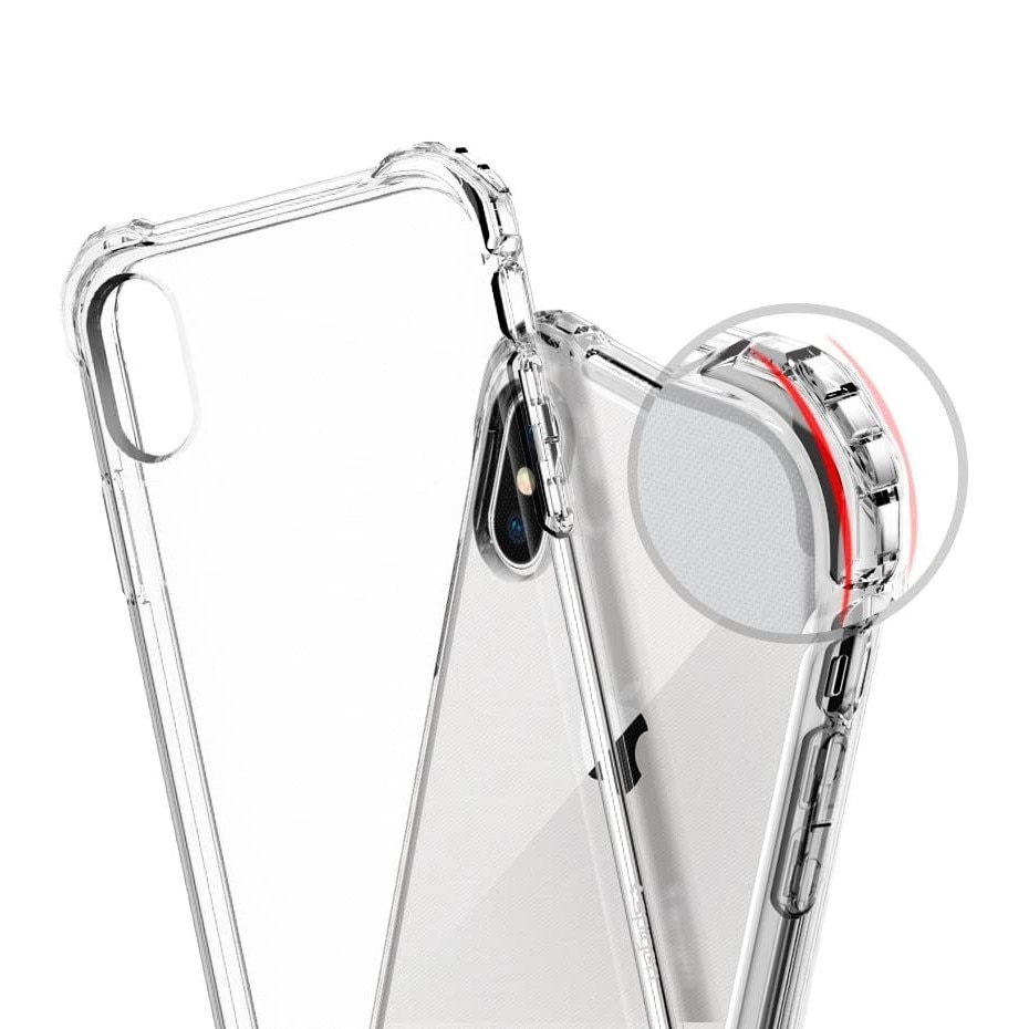 Husa slim transparenta compatibila cu Apple iPhone X Max, Xs Max, 10 Max antisoc, colturi intarite, silicon antialunecare
