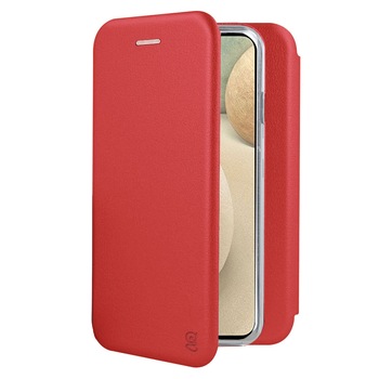 Husa pentru Samsung A12 - tip carte, inchidere magnetica, Gekko Elegance - ROSIE