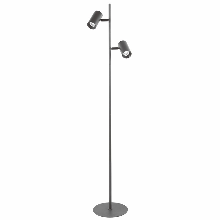 Beltéri fekete LED lámpa, 2 x 6 W, 2 x 600 lm, érintés funkció, 4 fényfokozat, semleges fény 4000K, 1500 mm, ATS