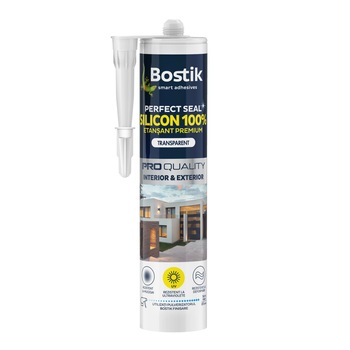 Silicon universal Neutral 100%, interior/exterior – Bostik, 280 ml, transparent Silicon universal Neutral 100%, interior/exterior – Bostik, 280 ml, transparent