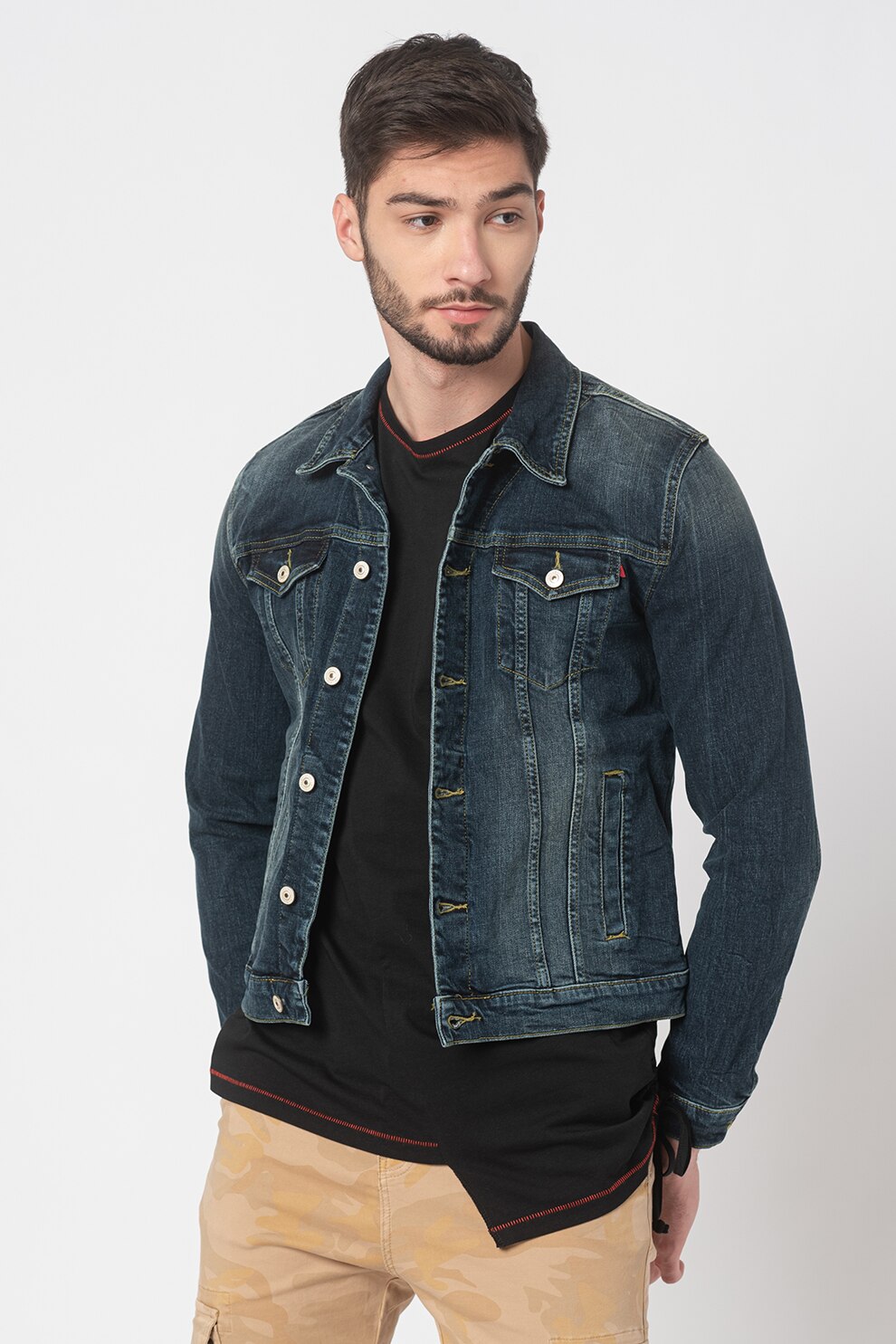 LTB, Jacheta din denim Santino, Bleumarin