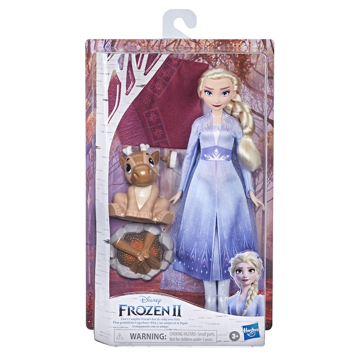 Кукла Disney Frozen II - Елза и приятели на лагерния огън