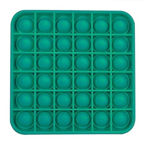 Jucarie senzoriala,antistres, patrata , verde,13cm