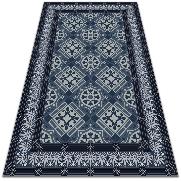Covor de vinil pentru terasa, PVC, model Navy Talavera, 80x120cm