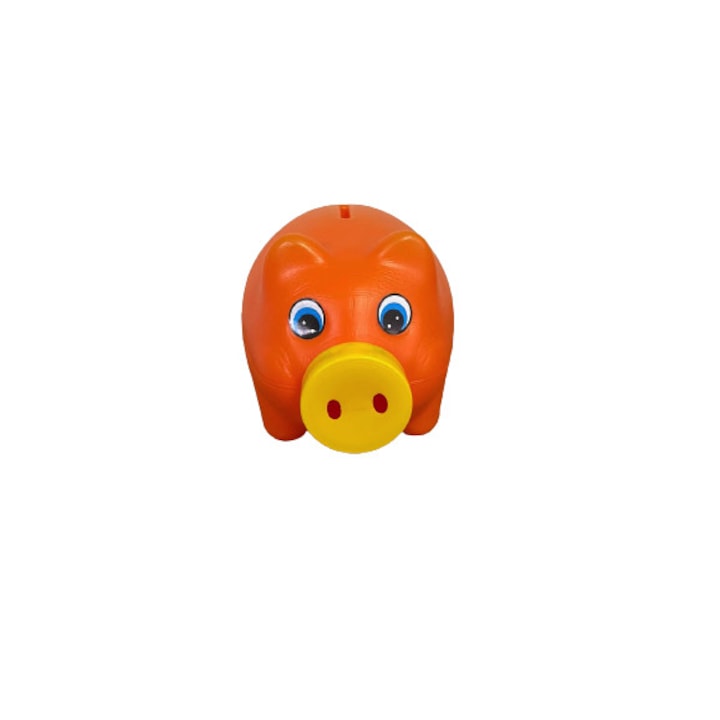 Pusculita Porky Huby Toys, portocaliu