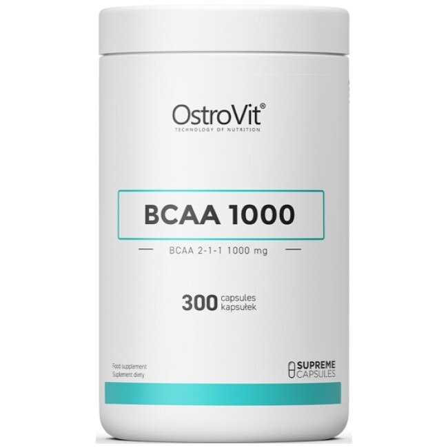 Supliment alimentar OstroVit BCAA 1000, 300 Capsule