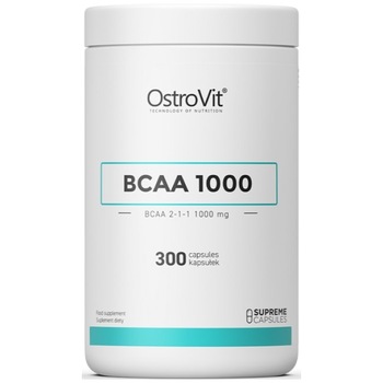 Supliment alimentar OstroVit BCAA 1000, 300 Capsule Supliment alimentar OstroVit BCAA 1000, 300 Capsule