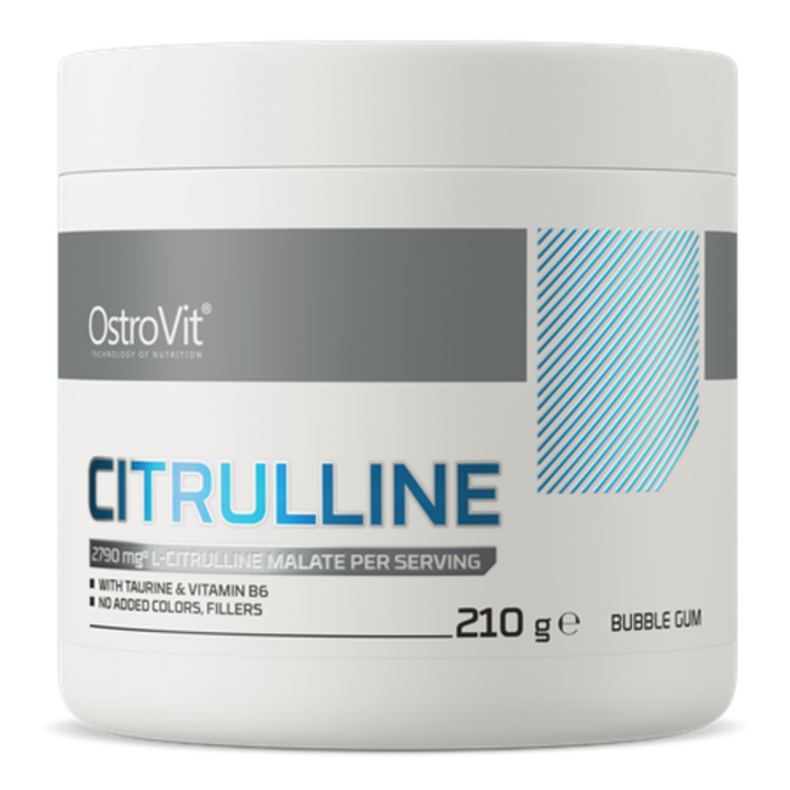 Supliment alimentar OstroVit Citrulline Malate Powder, Bubble Gum, 210 gr