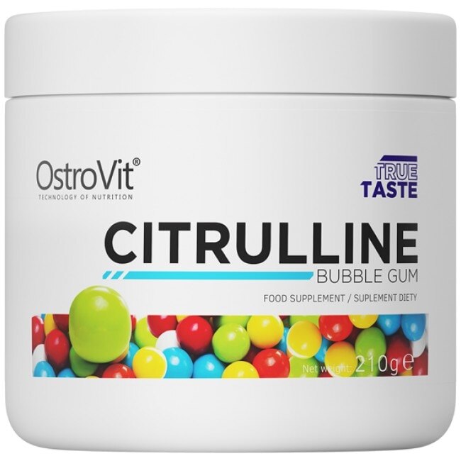 Supliment alimentar OstroVit Citrulline Malate Powder, Bubble Gum, 210 gr