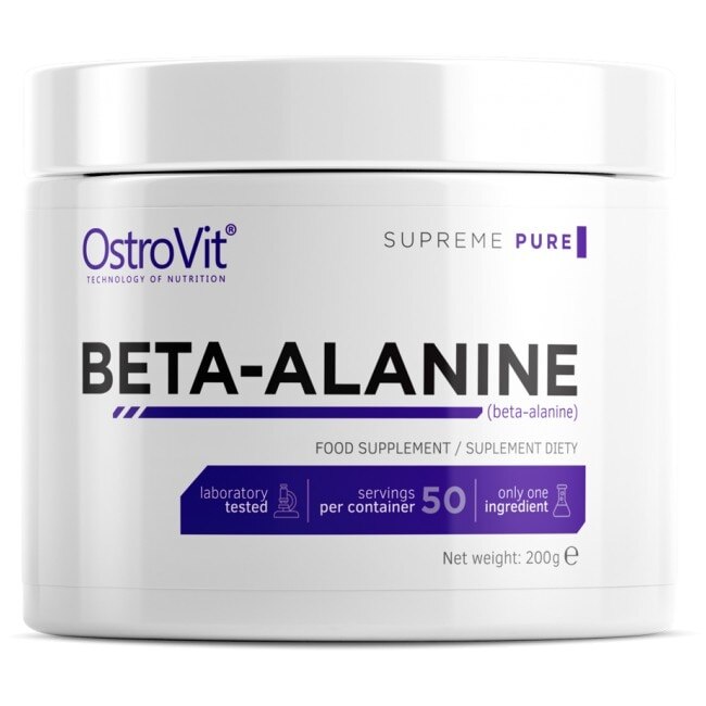 Supliment alimentar OstroVit Beta Alanine Powder, Tasteless, 200 gr