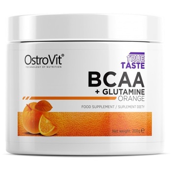 Supliment alimentar OstroVit BCAA + GLUTAMINE Powder, Portocale, 200 gr Supliment alimentar OstroVit BCAA + GLUTAMINE Powder, Portocale, 200 gr