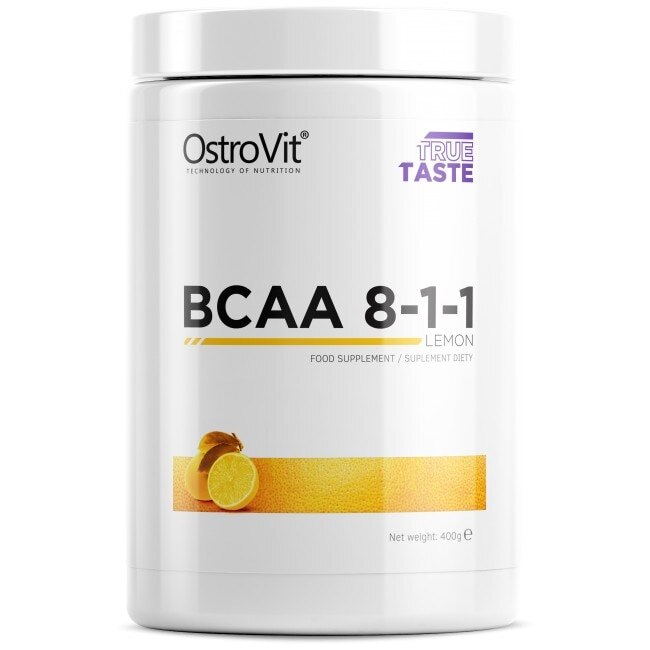 Supliment alimentar OstroVit BCAA 8:1:1 Powder, Lemon, 400 gr