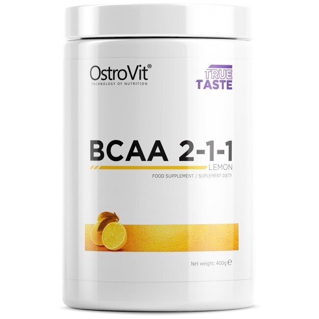 Supliment alimentar OstroVit BCAA 2:1:1 Powder, Lemon, 400 gr