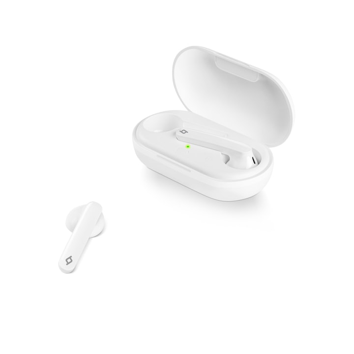 Bluetooth слушалки ttec, AirBeat Free, True Wireless, Headsets, Бели