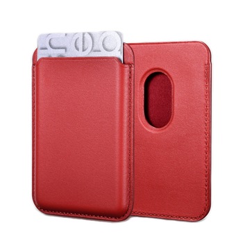 Portofel pentru iPhone 13 Pro Max, 13 Pro, iPhone 13, 13 Mini, 12 Pro Max, 12 Pro, iPhone 12,12 Mini, din piele naturala cu atasare magnetica Magsafe, iCarer Original, Rosu Portofel pentru iPhone 13 Pro Max, 13 Pro, iPhone 13, 13 Mini, 12 Pro Max, 12 Pro, iPhone 12,12 Mini, din piele naturala cu atasare magnetica Magsafe, iCarer Original, Rosu