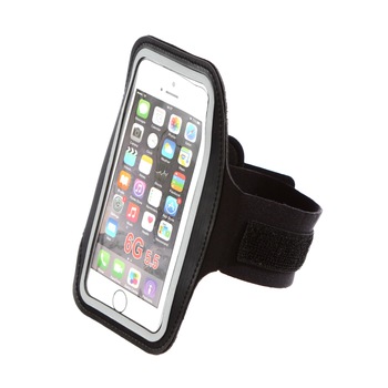 Suport pentru telefon, Zola®, cu prindere pe brat, piele+pvc, negru Suport pentru telefon, Zola®, cu prindere pe brat, piele+pvc, negru