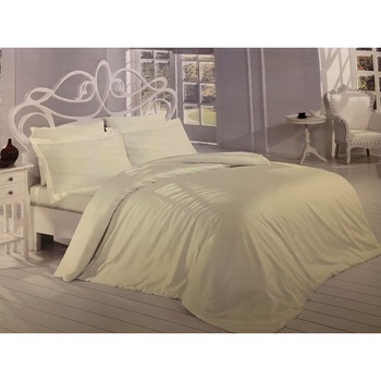 Lenjerie de pat din bumbac , Morris Alecsander , 3 piese , 180 x 260 , 1 persoana , culoare alb ivoire Lenjerie de pat din bumbac , Morris Alecsander , 3 piese , 180 x 260 , 1 persoana , culoare alb ivoire