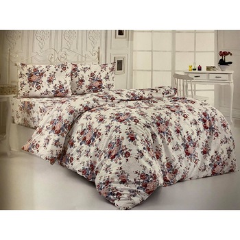 Lenjerie de pat Brillant , 4 piese , din bumbac , LB*8 Lenjerie de pat Brillant , 4 piese , din bumbac , LB*8