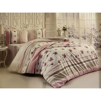 Lenjerie de pat Brillant , 4 piese , din bumbac , LB*7 Lenjerie de pat Brillant , 4 piese , din bumbac , LB*7