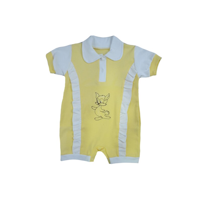 Salopeta de vara pentru copii Pifou 62-30G, Galben, 62 cm