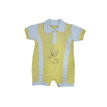 Salopeta de vara pentru copii Pifou 62-30G, Galben, 62 cm Salopeta de vara pentru copii Pifou 62-30G, Galben, 62 cm